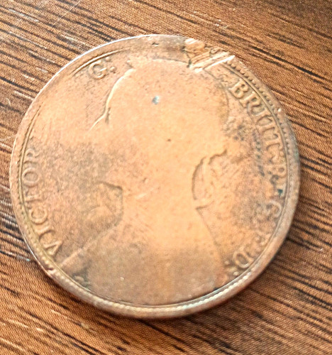 Queen victoria 1892 penny - queen,