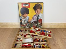 Vintage Wooden Lego System Box