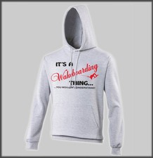 SANCTUARIES EDGE WAKEBOARDING THING HOODY  SURF BOARD WAKEBOARDER WITH GIFT BAG 