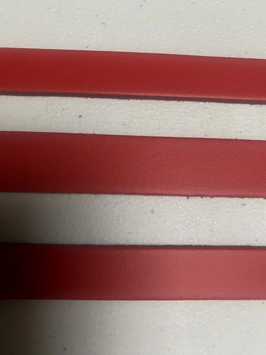 Red leather straps all widths - red,