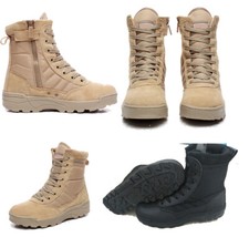 Men's Tactical Boots Zipper