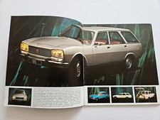 PEUGEOT 504 ESTATE SALES BROCHURE 1975