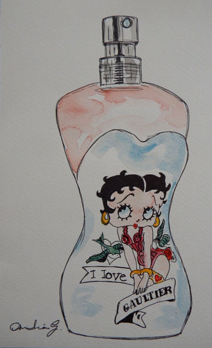 Watercolour painting betty - watercolour,