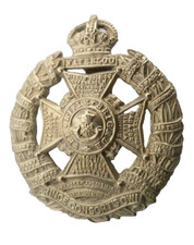 The Rifle Brigade Prince Consort's Own Regiment Cap Badge KC 50mm England marked