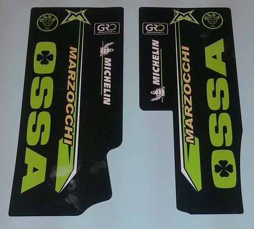 Ossa trials bike fork - , decals