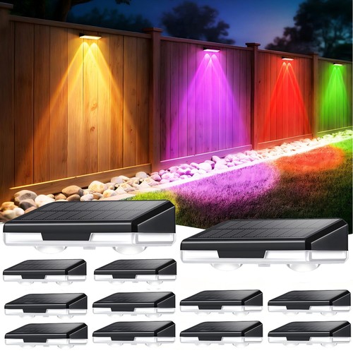 Led solar power fence lights - solar,