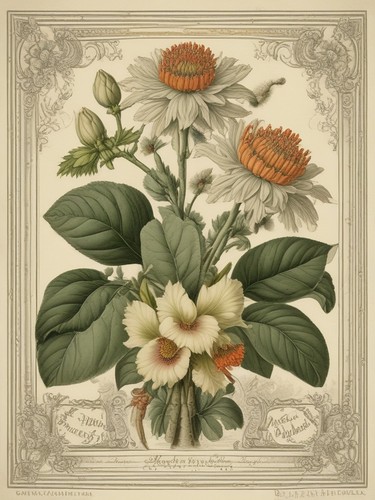 Vintage botanical - botanical, ad