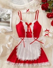 Plus Size 16-18 Sexy Red Maid