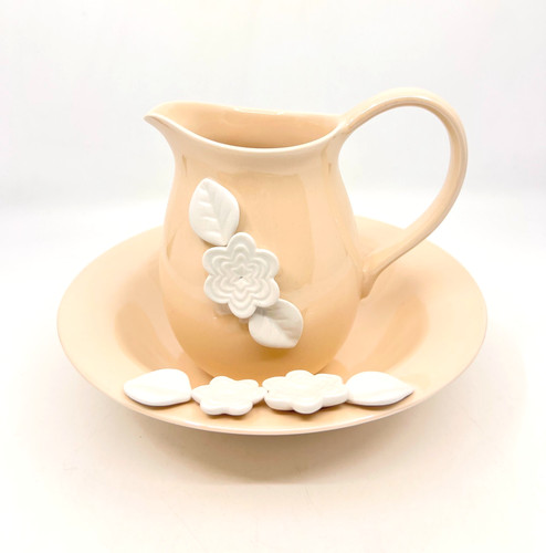 Vintage enamelware taupe - vintage,