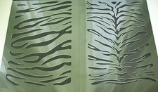 NEW 2in1 AIRBRUSH STENCILS TIGER side and back TEXTURE Painted Template Fur
