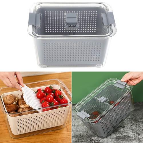 Fridge drain storage - fridge, basket