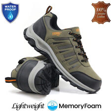 Mens Waterproof Hiking Boots Memory Foam Trekking Trail Ankle Trainers Shoes