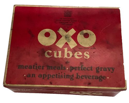 Oxo vintage cubes tin empty - cubes,