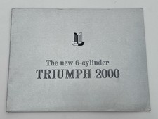 Rare 1960s Triumph 2000 Original Sales Brochure – Full Colour, 6-Cylinder Model