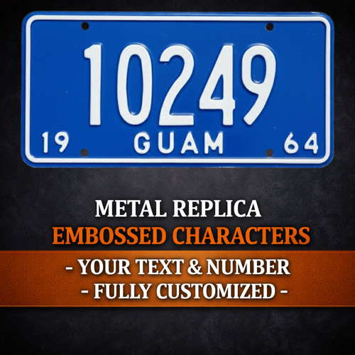 Guam 1964 metal embossed - 1964,