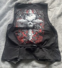 Spiral Snap Button Vest Mens M