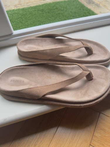 Zara home leather flat - home,