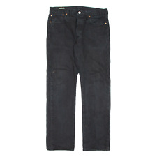 LEVI'S 501 BIG E Jeans Mens Black Regular Straight W34 L32