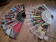 2 Vintage Spanish Hand Fans
