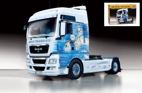 Model kit truck - truck, man