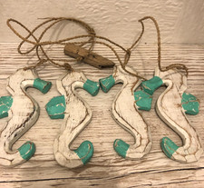 Carved Rustic Wooden Seahorse