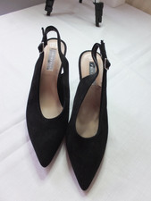 Ladies black sling back
