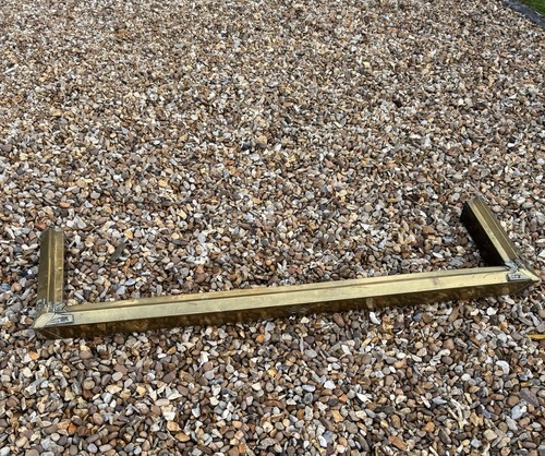 Antique fire kerb fender brass - antique,
