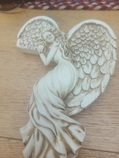 Door Frame Angel Wings Wall Sculpture Ornament Garden Home Decor Secret Fairy 