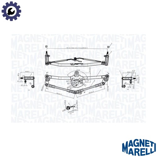 Wiper linkage 085570190010 - linkage,