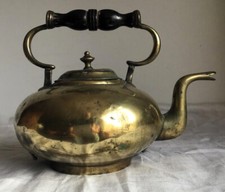 Antique All Brass Wood Handle