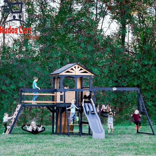 Backyard timber crossing - backyard,