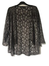 Grey Metallic Lace Open