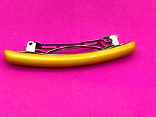 Small Plastic Hair Clip Dresser Pin Yellow 7cm Long