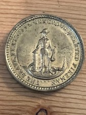 "THE BRAVE, FEARLESS AND GENEROUS HEARTED FIREMAN" (pre civil war medal)