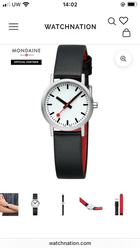 125 new mondaine watch - mondaine,