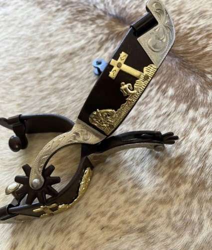 Adult size brown steel - brown, spurs