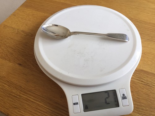 Georgian silver tea spoon - tea,