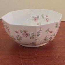 Wedgwood Rosehip Octogan Bowl 6" across and 2.75 High Made In England
