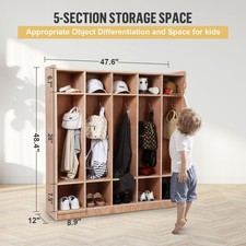 123cm Wood Display Cabinet