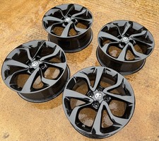 Genuine Vauxhall Corsa E  16” Black Alloy wheels Refurb with C/Caps Set of 4