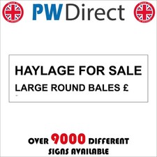 Sign haylage for sale large - sign,