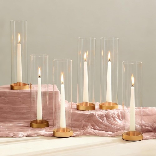 Nuptio glass hurricane candle - glass,