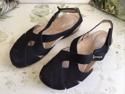 Hotter black nubuck - hotter, wide