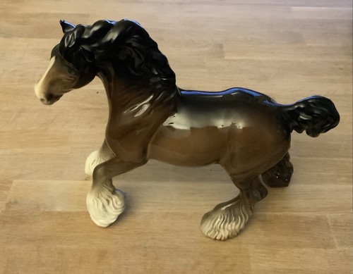 Beswick shire horse running - shire,
