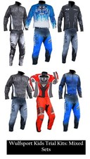 Kids motocross trial kit Wulfsport  top & trousers motorbike MX age 5-13 *MIX