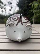 Vintage Studio Pottery Mouse Money Box Piggy Bank