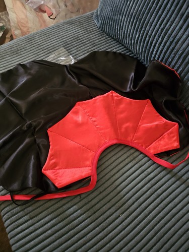 Pet halloween vampire cape - pet, red