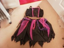 Girls pretty witch witches fairy party outfit costume age 9-10 (11-12) halloween