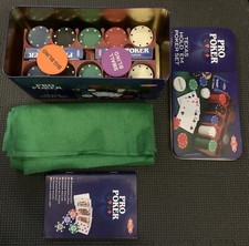Tactic Games UK Pro Poker Texas Hold'em Set - Tin