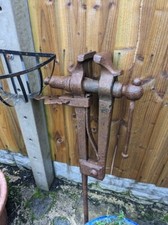 vintage Blacksmiths  farriers horse engineers leg  vice functional or garden